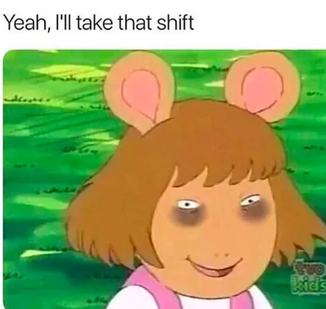working hard meme