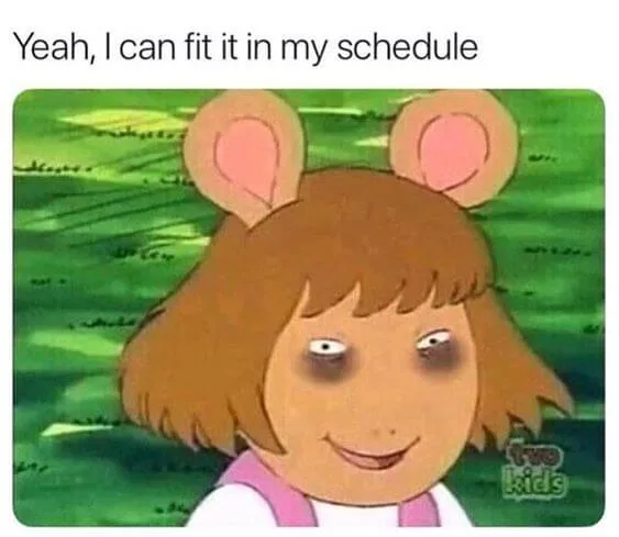 sleepy at work meme