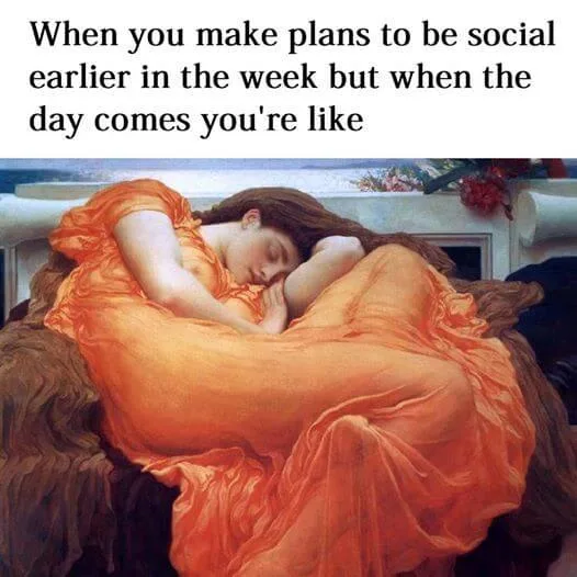 after work meme with resting woman