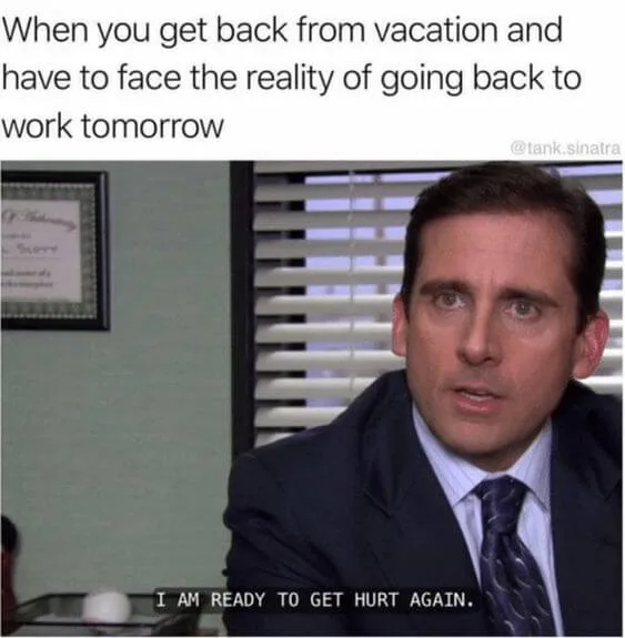 back to work meme