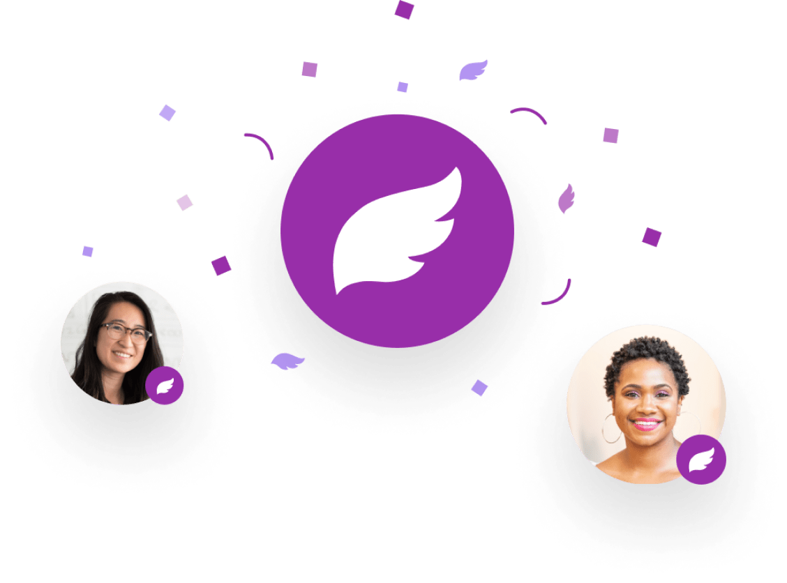 Two Fairygodboss VIPs, these VIPs help women with career questions