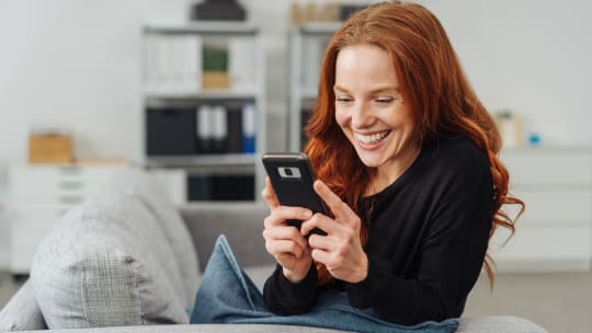 Woman on smartphone