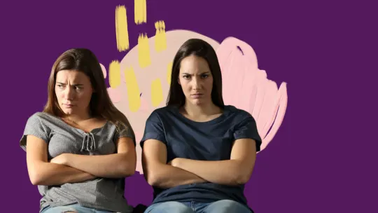 Sisters upset with each other