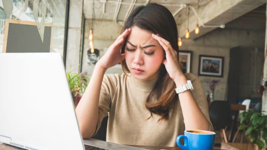 woman having meltdown