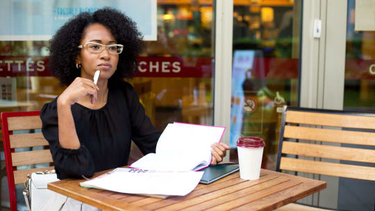 woman contemplating career pivot