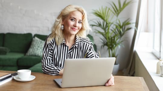 Woman at laptop