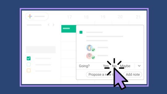 declining calendar invite