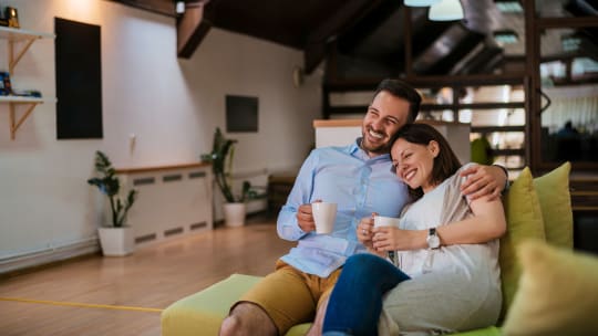 Couple at home