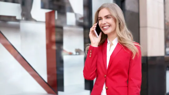 Woman in suit