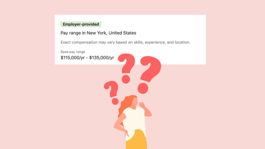 woman thinking with salary range