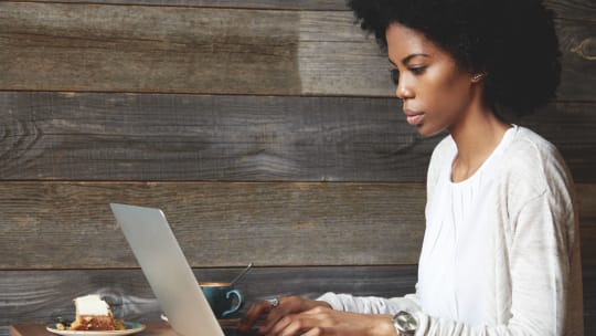 Woman Working Remotely
