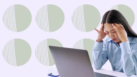 woman frustrated at work