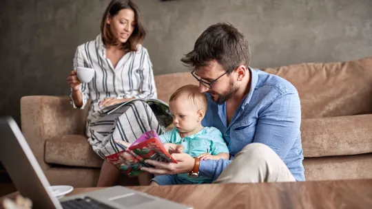 Couple Working from Home