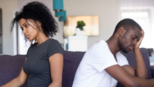 stressed couple