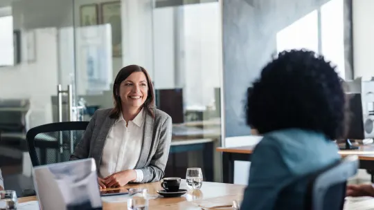 Woman stressed at work