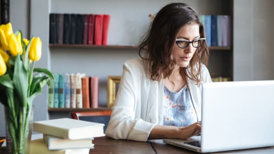 Woman at desk