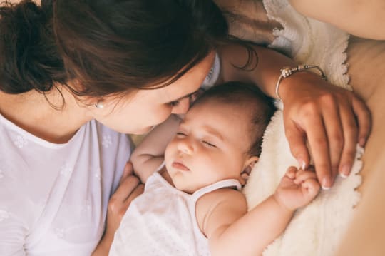 Woman Singing to Baby