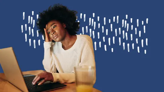 woman frustrated at work