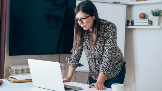 women in virtual meeting