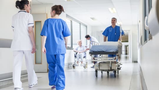 Nurses Walking in Hospital