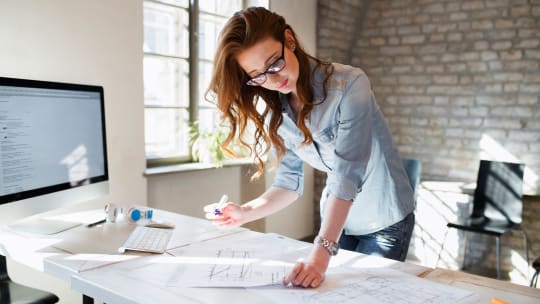 Woman Architect at Work