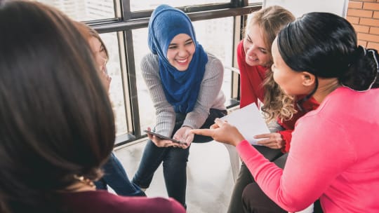Group of women in meeting