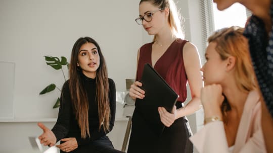 Group of women at work