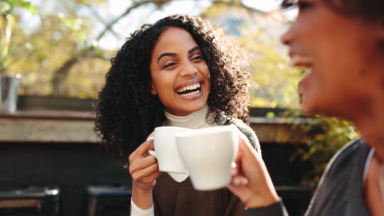 Women getting coffee