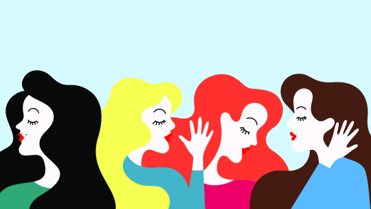 Women talking