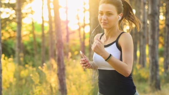 woman running