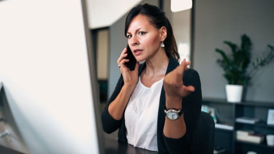 Woman Leading a Meeting