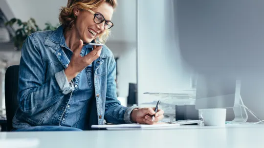 Woman on phone