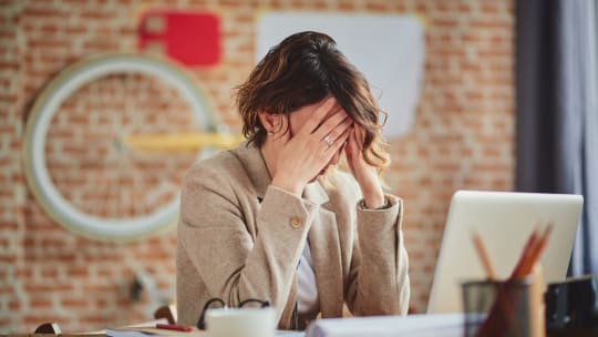 frustrated woman