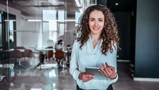 resource manager holding iPad