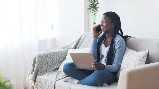 Woman on the phone