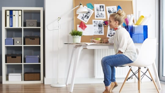 Woman crafting