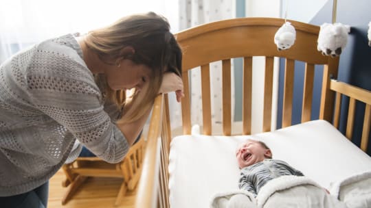 Working mom and daughter