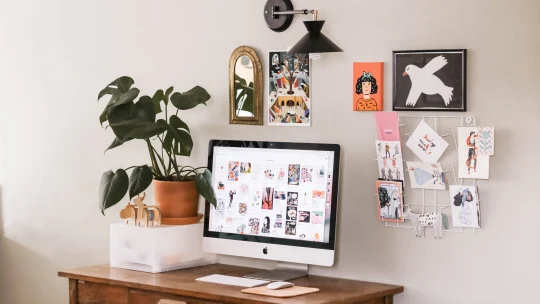 small stylish home office