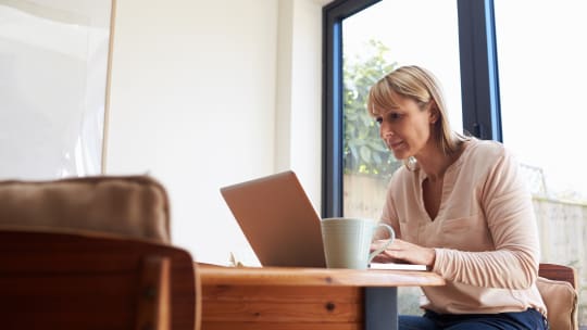 Woman Working from Home