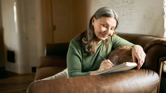 Woman writing
