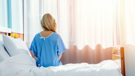 woman in hospital