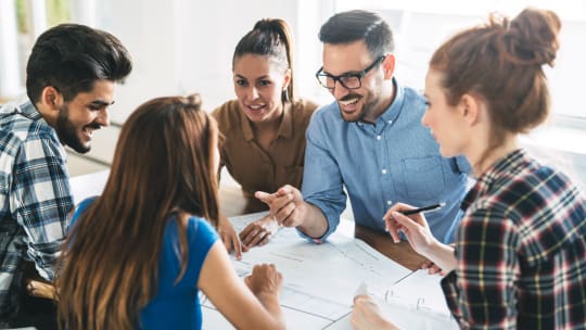 employees collaborating
