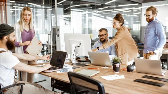 employees using company laptops