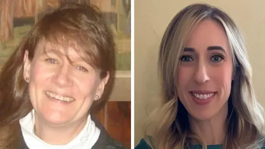 Julie Phillips O'Grady and Debbie Welch.