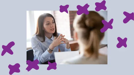 woman at a Job Interview