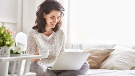 Woman on Computer