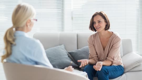 patient and therapist in session