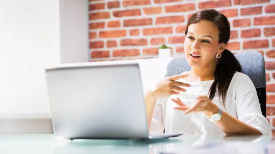 Woman on  interview