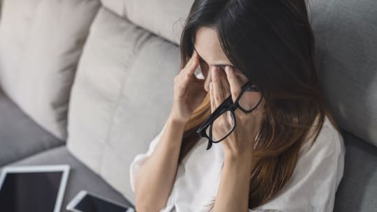 woman stressed