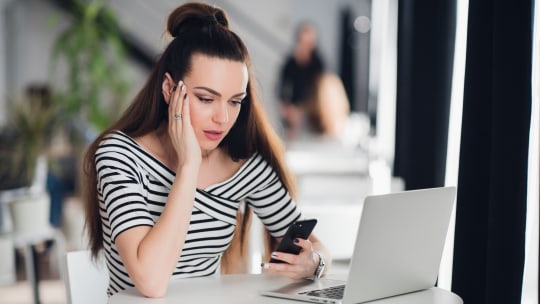 Stressed woman